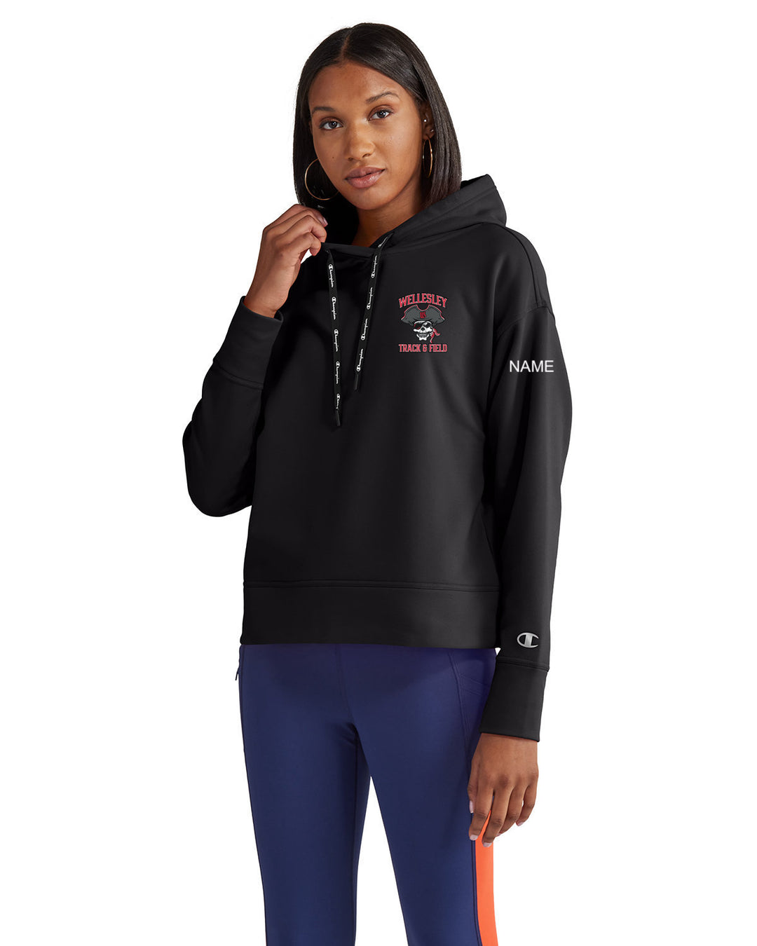 Wellesley Track and Field 2023 - Champion Ladies' Gameday Hooded Sweatshirt - CHP100
