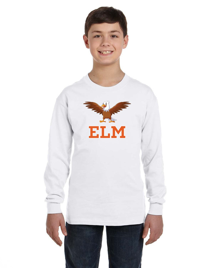 Elm Street School - Gildan Youth., Heavy Cotton Long Sleeve Tee (G540B)