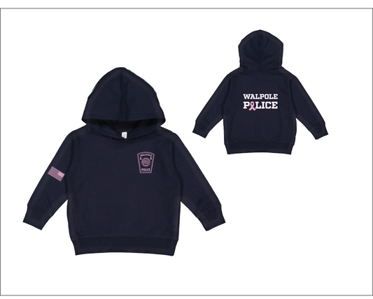 Walpole PD Breast Cancer Awareness Toddler Pullover Fleece Hoodie (3326)