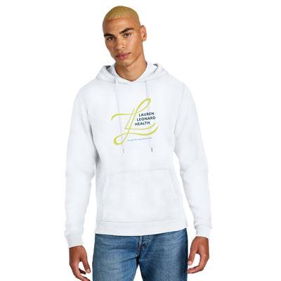 Lauren Leonard Health- Perfect Tri Fleece Pullover Hoodie- White (DT1300)