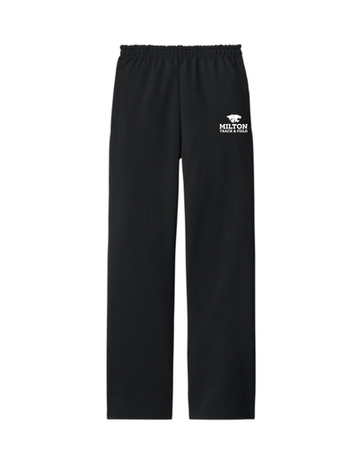 Milton Track and Field - Pantalón deportivo unisex de polar con parte inferior abierta para adultos (974MP) (copia)