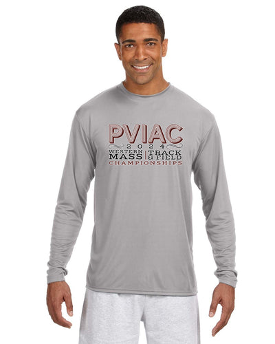 Campeonato de Atletismo PVIAC - Camiseta de manga larga de rendimiento refrescante para hombre (A4N3165)
