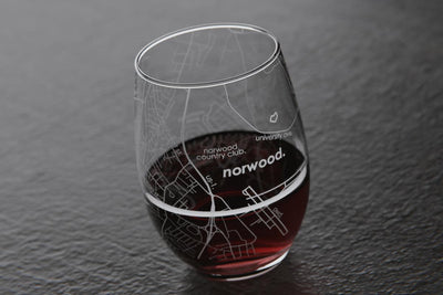 Copa de vino sin tallo "Norwood Map" de Well Told (50022)
