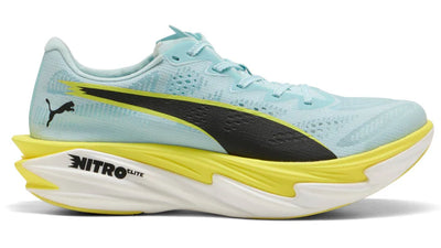 Men's Puma DEVIATE NITRO ELITE 4 - FRESH WATER-LEMON CRUSH-PUMA BLACK-PUMA WH