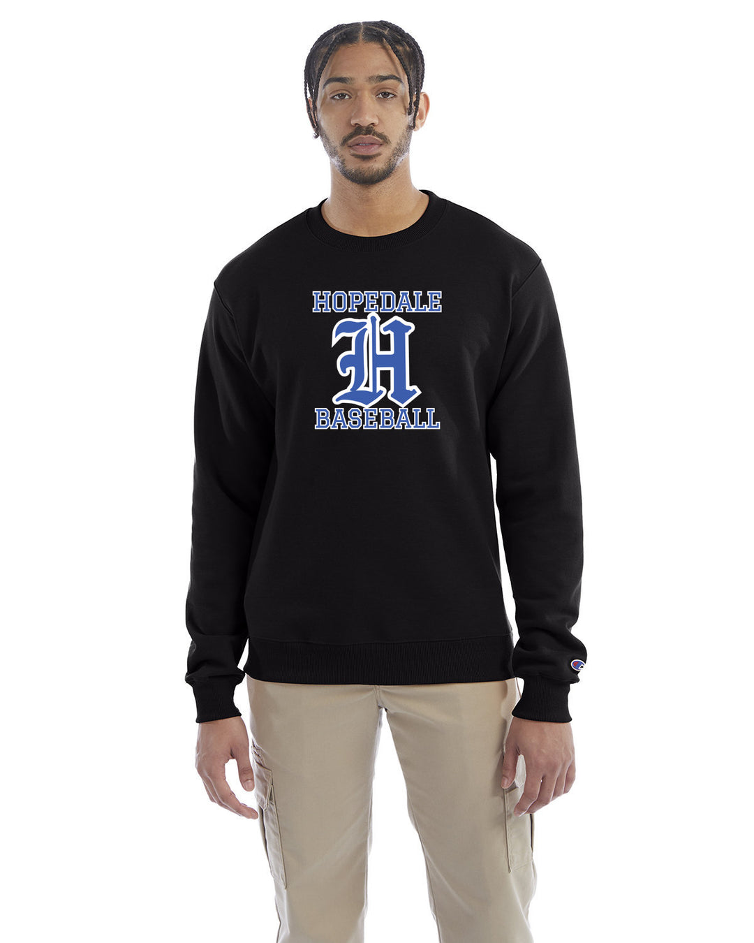 Hopedale Baseball - Champion Crewneck Sweatshirt (S600)