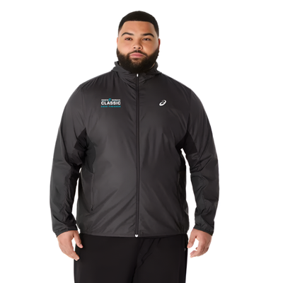 Santa Monica Classic 2026 FINISHER- ASICS Men's Silver Jacket Black (2011D235) (SMC26-17)