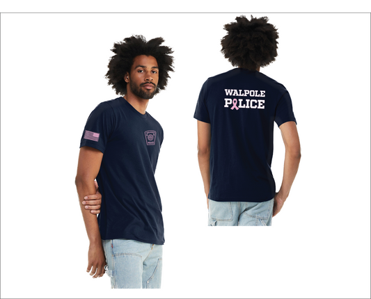 Walpole PD Breast Cancer Awareness Unisex Heather CVC T-Shirt (BC3001CVC)