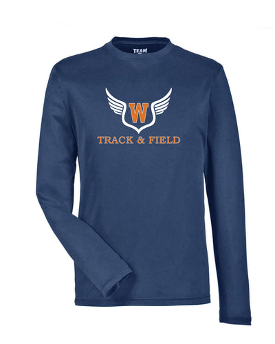 Camiseta de manga larga de rendimiento para hombre del equipo Walpole Track & Field 365 (TT11L)