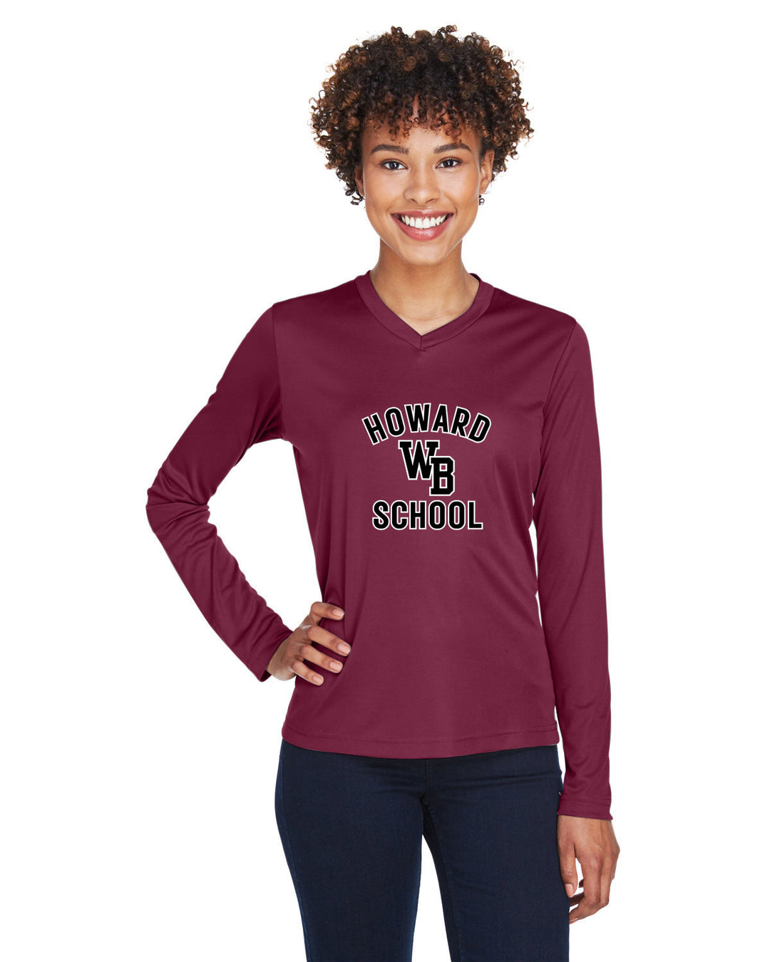 Howard School - West Bridgewater - Team 365 Ladies' Zone Performance Long-Sleeve T-Shirt (TT11WL)