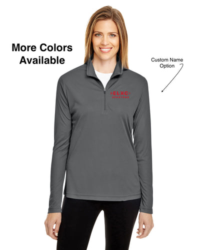 Chaqueta de media cremallera de rendimiento para damas del equipo de cross country East Longmeadow 365 Zone (TT31W)
