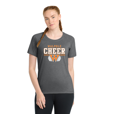 Walpole Youth Cheer - Women's Tri-Blend Wicking Raglan Tee (LST400)