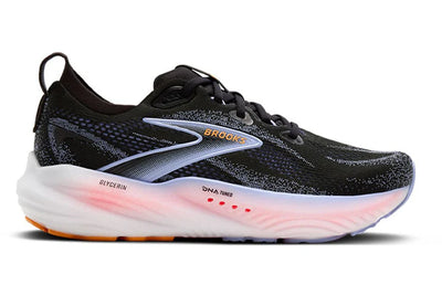 Brooks Glycerin 22 para mujer - Negro/Garza Azul/Naranja (1204341B088)