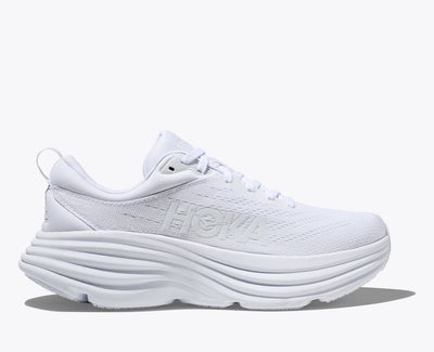 Hoka Bondi 8 para mujer - Blanco/Blanco (1127952-Todo blanco)