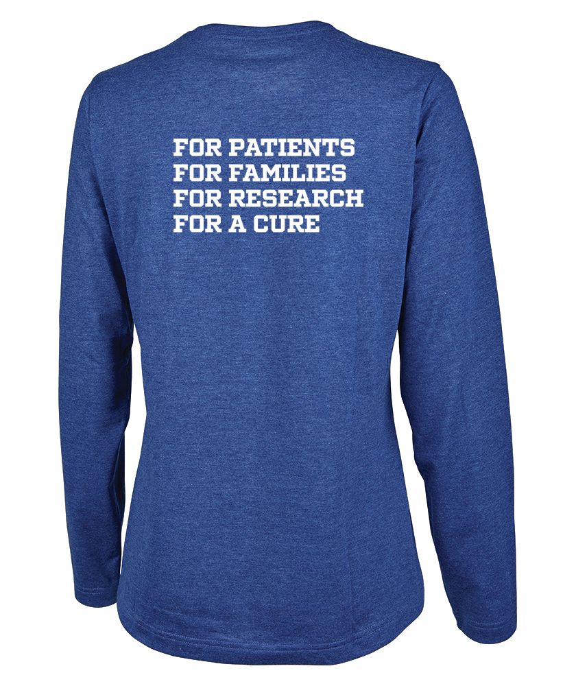 Caring for a Cure Womens Comfort Core Long Sleeve Crew (2330)