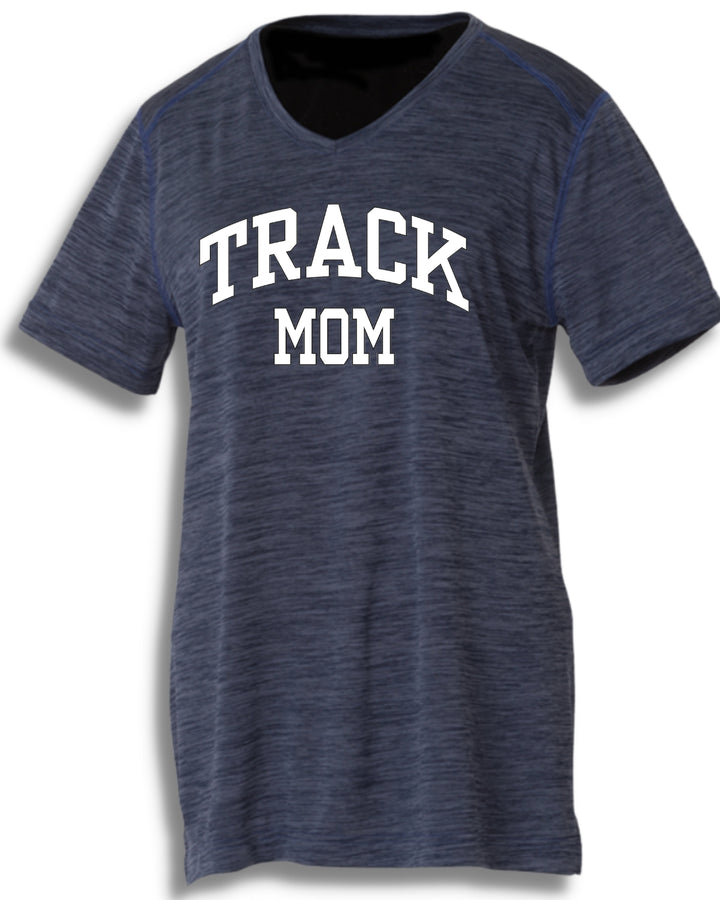 Track Mom Womens Space Dye Perfomance Tee (2764)
