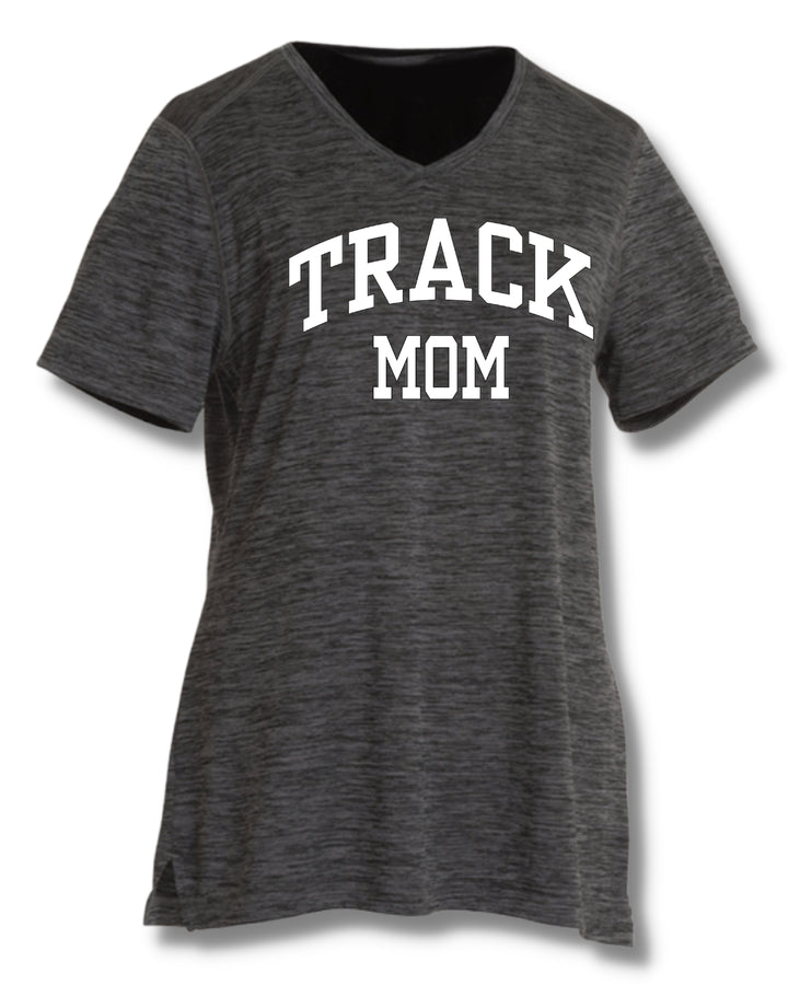 Track Mom Womens Space Dye Perfomance Tee (2764)