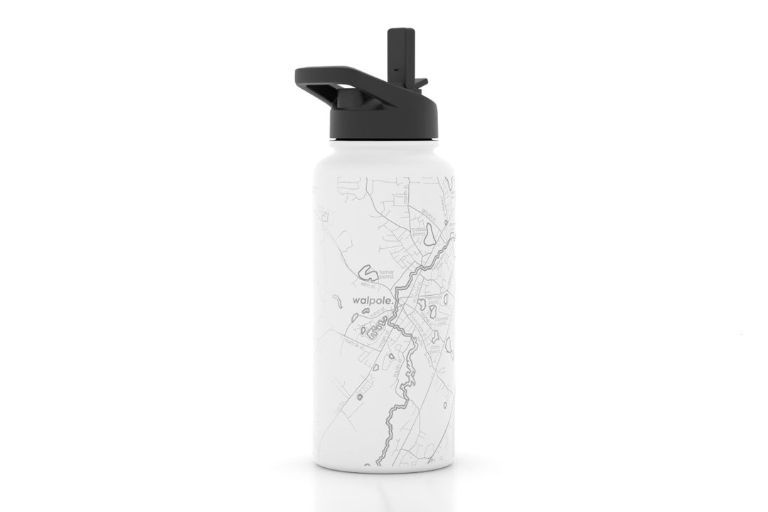 Well Told "Walpole Map" 32 oz.Insulated Bottle (50283)