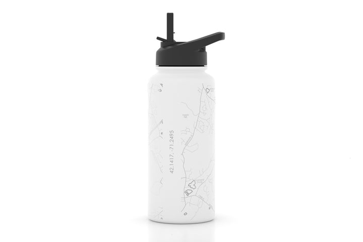 Well Told "Walpole Map" 32 oz.Insulated Bottle (50283)
