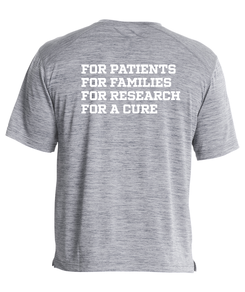 Caring for a Cure Mens Space Dye Perfomance Tee (3764)