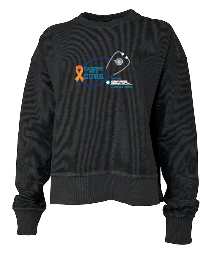 Caring for a Cure Womens Camden Crew Crop Sweatshirt (9031)