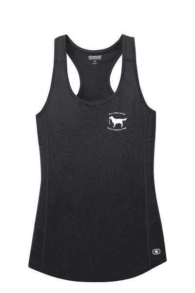 Entrenamiento en casa para perros Camiseta sin mangas con espalda cruzada para mujer (LOE322)