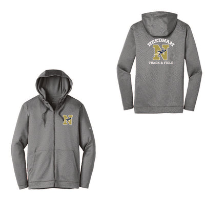 Needham Track and Field Nike Therma-FIT Full-Zip Fleece Hoodie (NKAH6259)