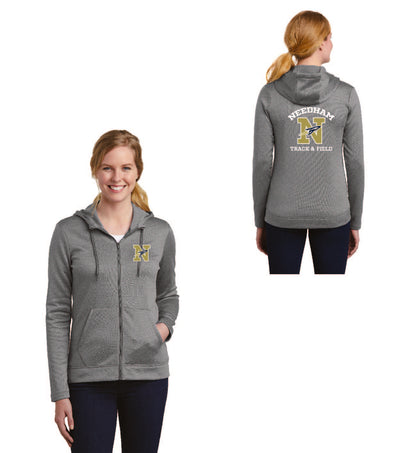 Sudadera con capucha de polar con cierre completo Nike Therma-FIT para mujer de Needham Track and Field (NKAH6264)