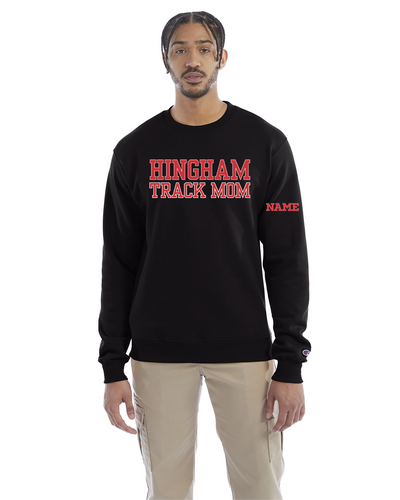 Sudadera unisex con cuello redondo Hingham Track Mom Champion (S600)