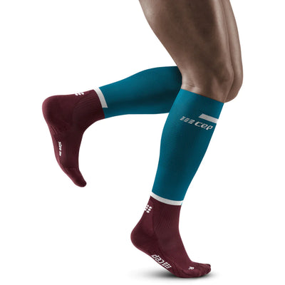 Calcetines altos de compresión CEP The Run para hombre 2.0 (WP309R)