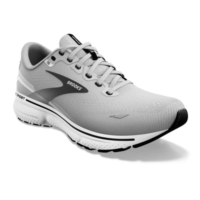 Brooks Ghost 15 Wide para hombre: aleación, ostra y negro (1103932E098)