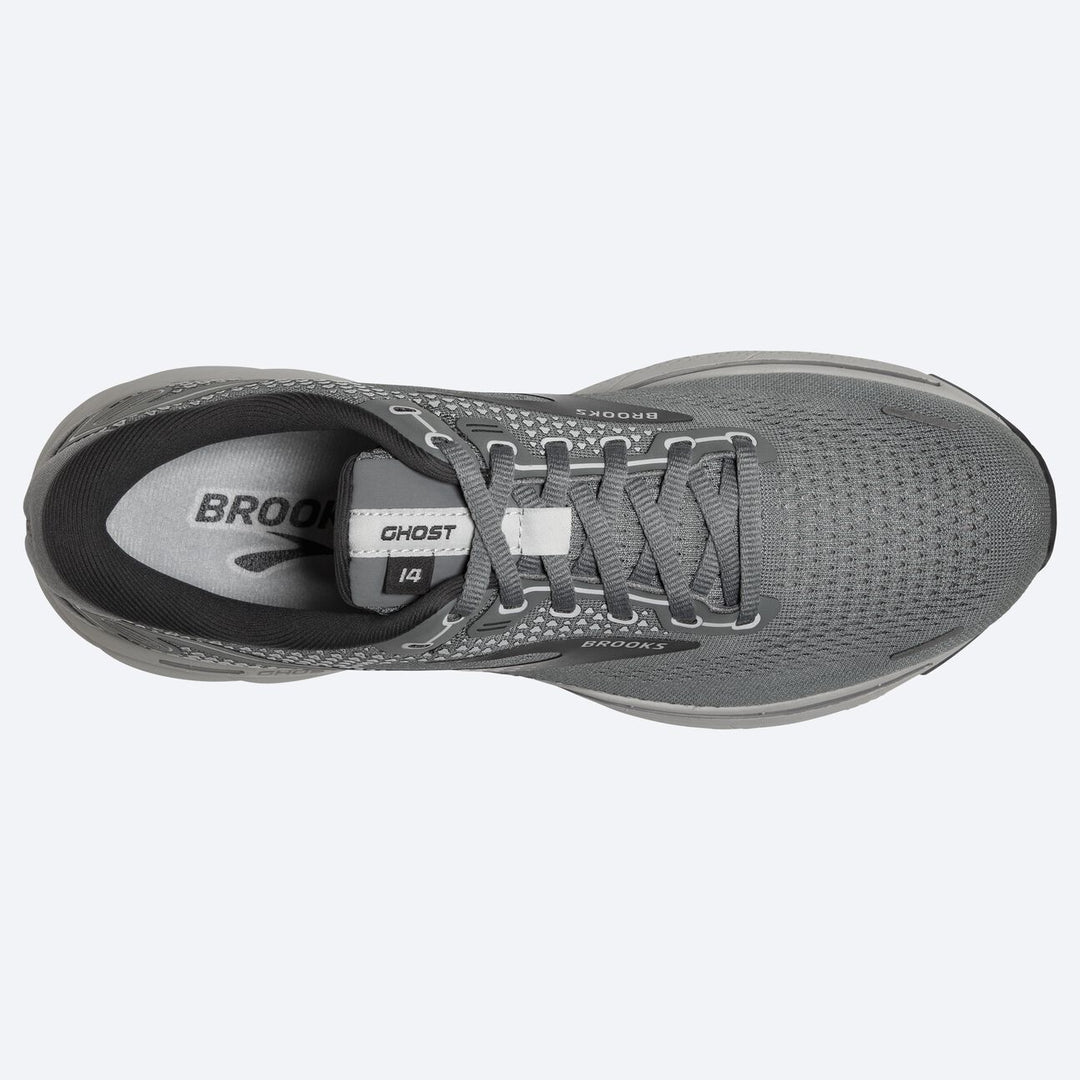 Brooks Mens Ghost 14- Grey/Alloy/Oyster (1103691D067)