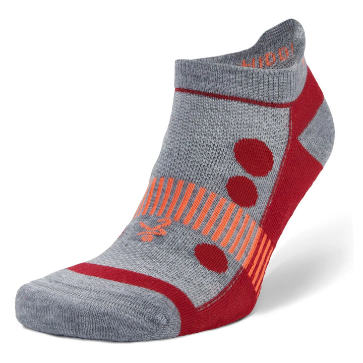 Balega Hidden Cool Kids Socks- Mid Grey/Red (1650-0339)