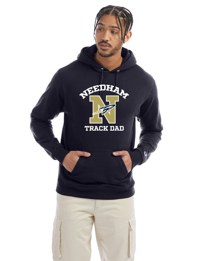 Needham "Track Dad" Champion Pullover Hooded Sweatshirt (S700)