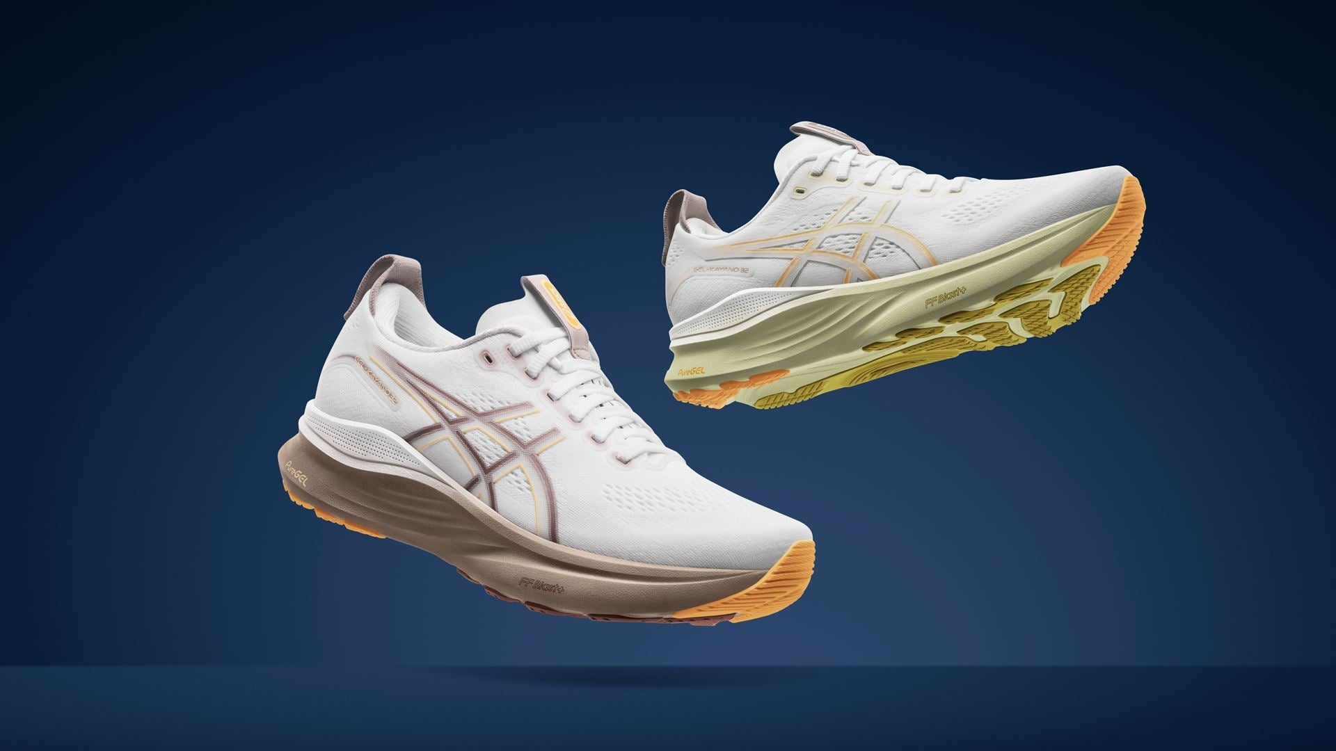 ASICS Gel-Kayano 32 running shoe collection — men’s and women’s stability trainers