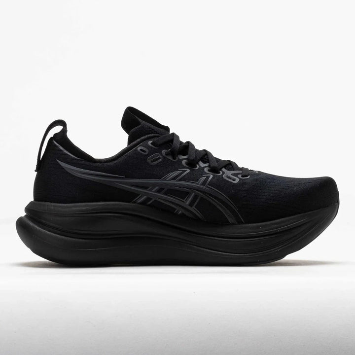 ASICS Women's GEL-NIMBUS 28 Wide - BLACK/GRAPHITE GREY