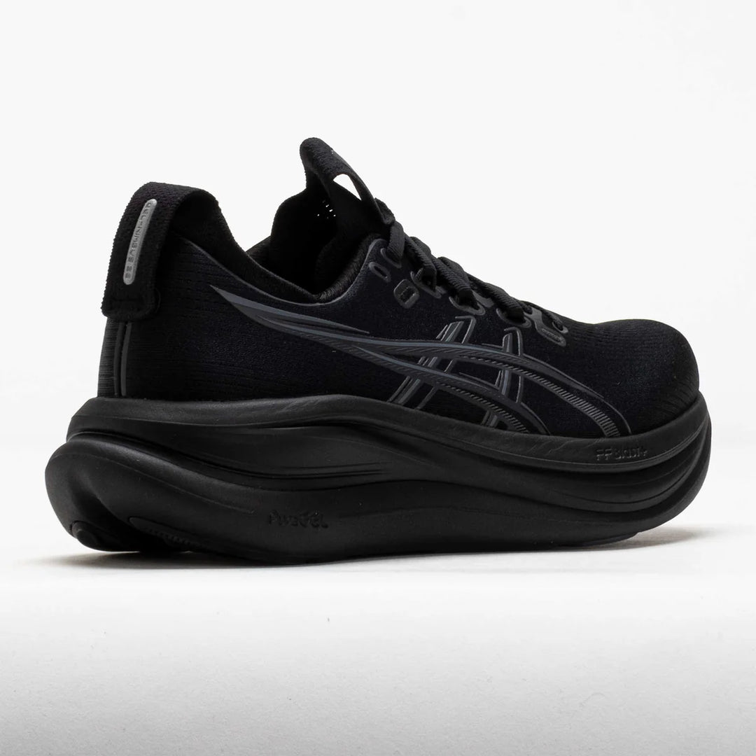 ASICS Women's GEL-NIMBUS 28 Wide - BLACK/GRAPHITE GREY