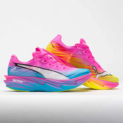 Men's Puma DEVIATE NITRO ELITE 4 ST - POISON PINK-YELLOW ALERT-BRIGHT AQUA