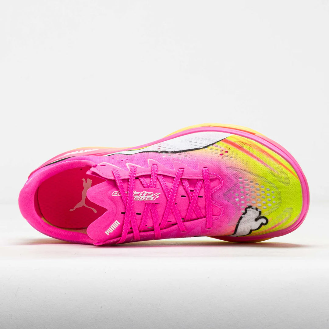 Men's Puma DEVIATE NITRO ELITE 4 ST - POISON PINK-YELLOW ALERT-BRIGHT AQUA