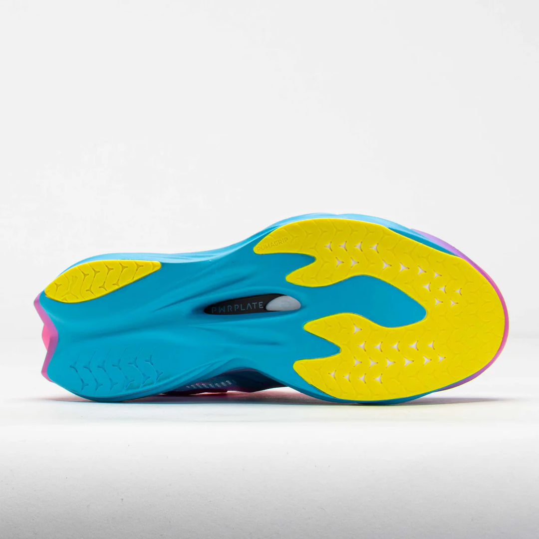 Men's Puma DEVIATE NITRO ELITE 4 ST - POISON PINK-YELLOW ALERT-BRIGHT AQUA