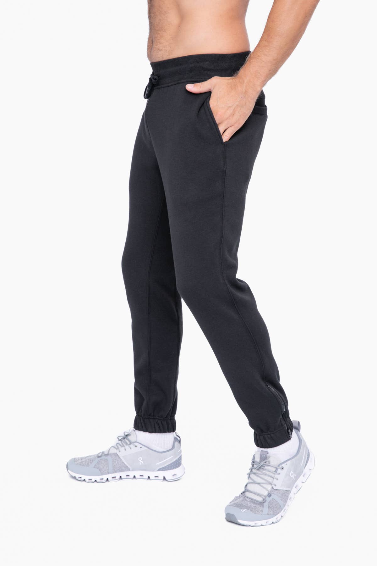 athletic pants with zipper