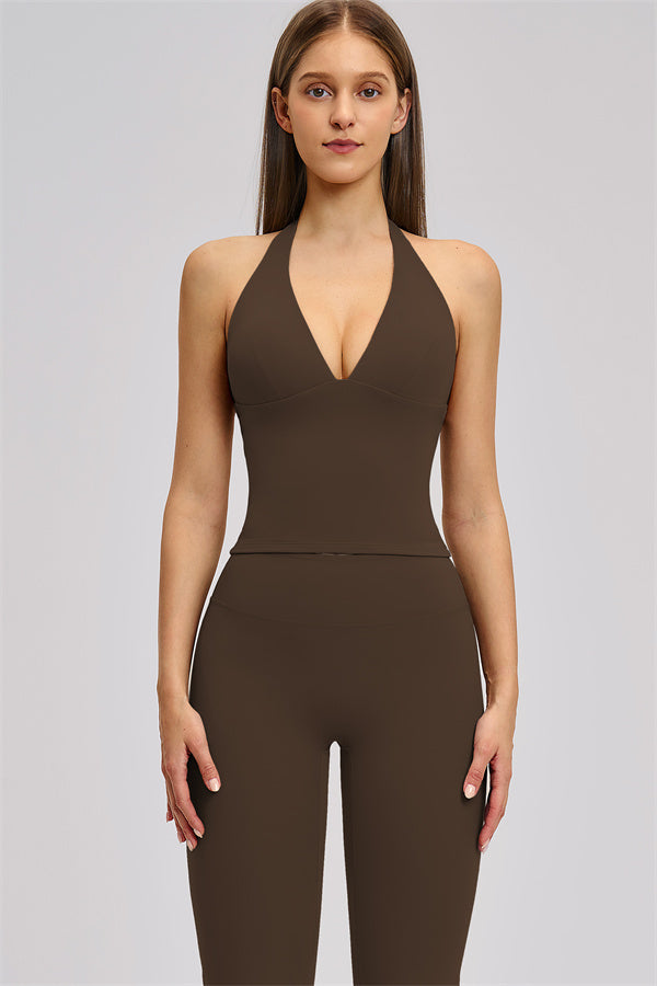 The Zestful Tank Top Flared Leggings 2-Piece Set