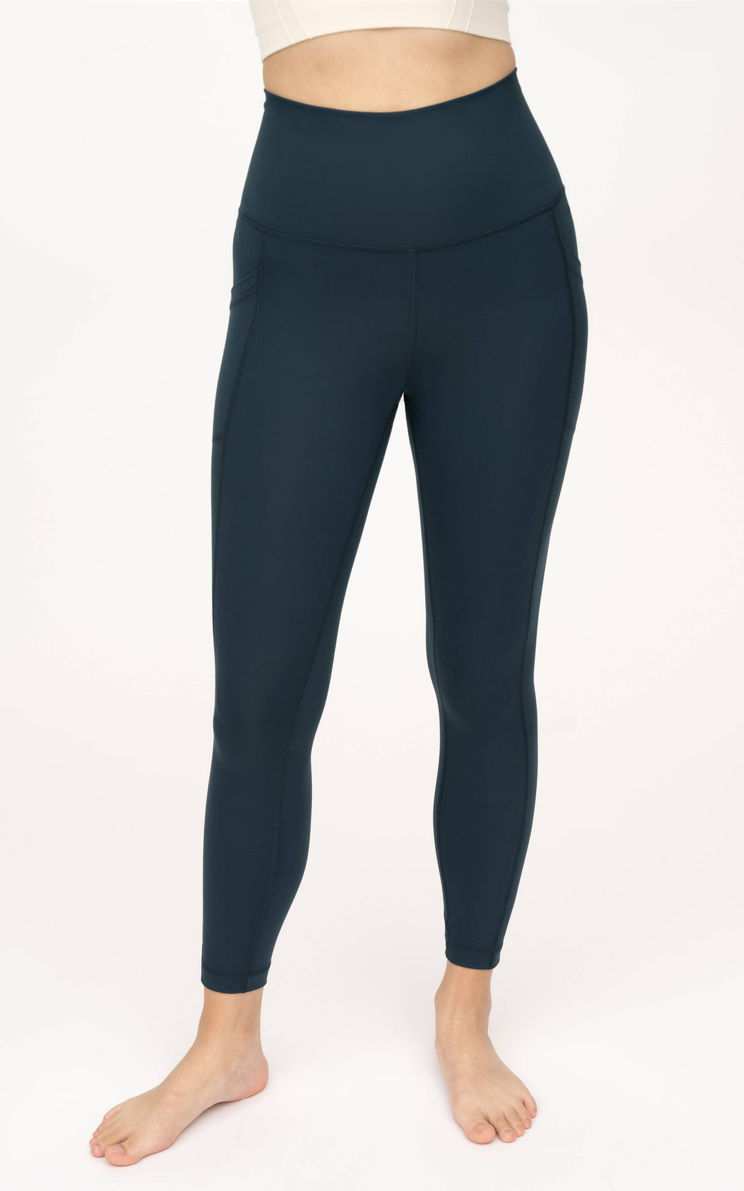 Leggings hasta el tobillo con bolsillos laterales y tiro alto Powerlux de 90 Degree by Reflex