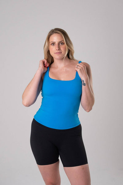 Alyth Active - Bright Skye Blue - Limitless built-in tank WOMEN