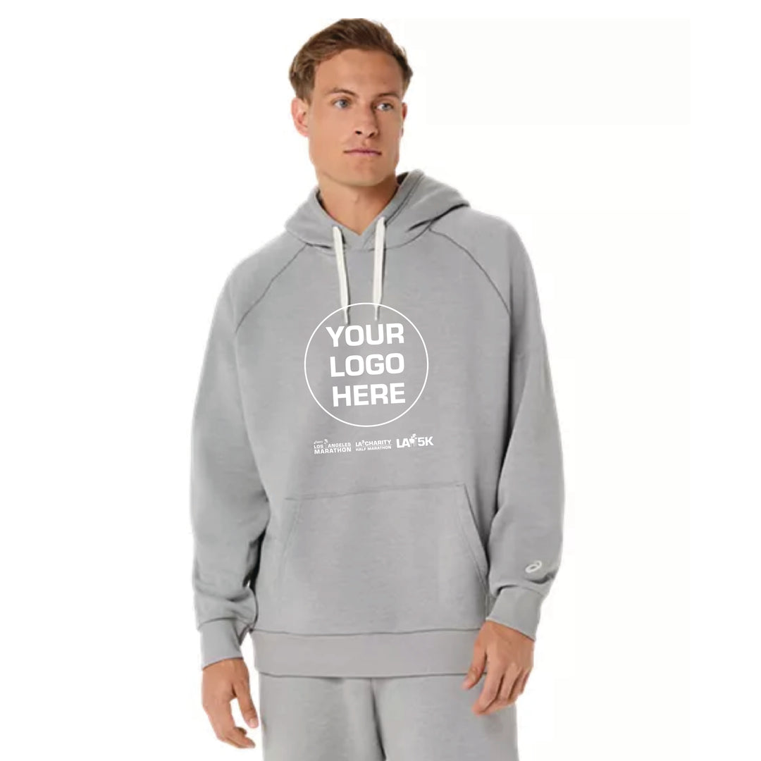 2027 ASICS LAM Charities - ASICS Unisex Fleece Relaxed Pullover Hoodie Grey Heather (2031F470)