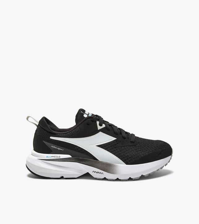 Diadora Mythos Blushield Vigore 2 para mujer, negro, blanco y rosa fluorescente (101.179072-C5202) 