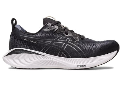 Zapatillas de deporte Asics Gel Cumulus 25 Wide para hombre, color negro y gris (1011B620-002)