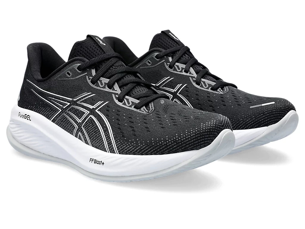 Asics Gel Cumulus 26 para hombre - Negro/Concreto (1011B792-002)