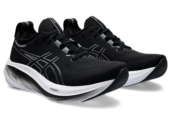 Asics Mens Gel Nimbus 26 Wide - Black/Graphite Grey (1011B795-001 Asics Mens Gel Nimbus 26 Wide - Black/Graphite Grey (1011B795-001
