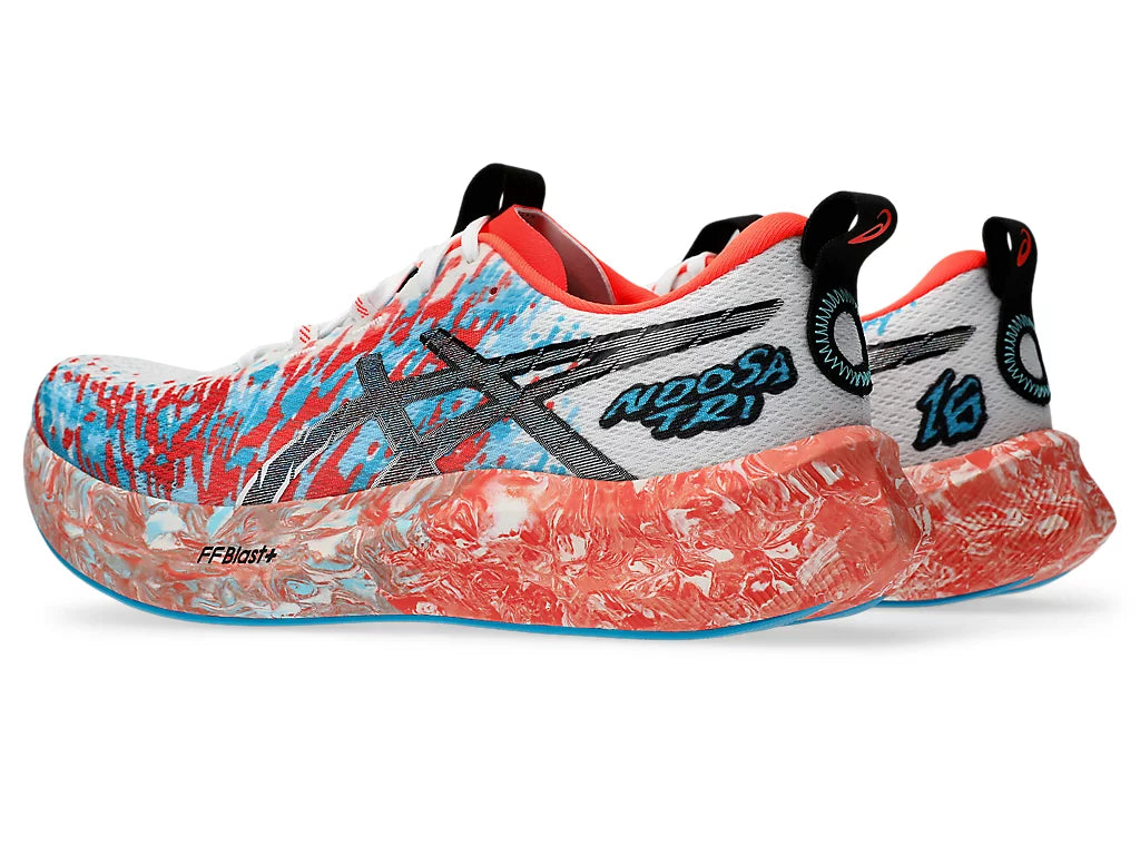 Asics Mens Noosa Tri 16- White/Sunrise Red (1011B872-100)