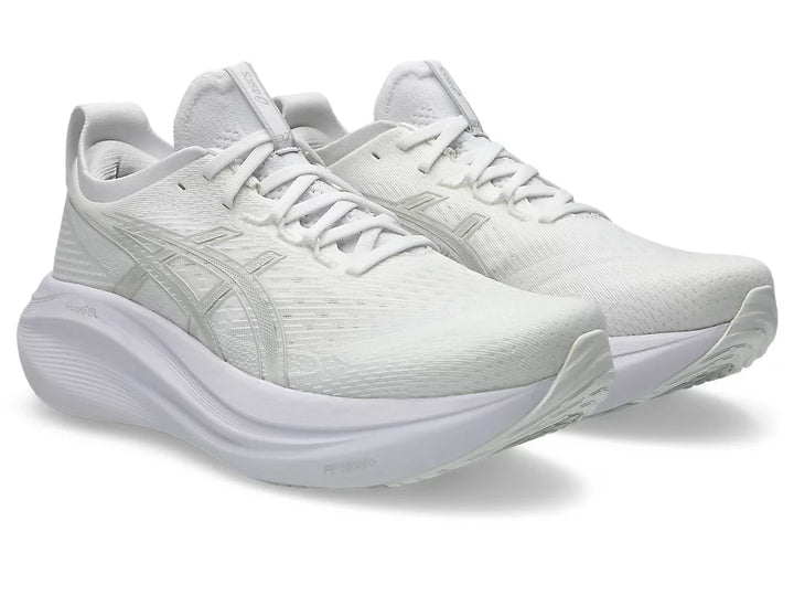 Men's ASICS Gel-Nimbus 27 - White/Glacier Grey